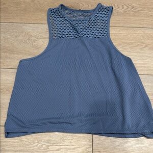 Sweaty Betty Women's Blue Mesh Tank Top